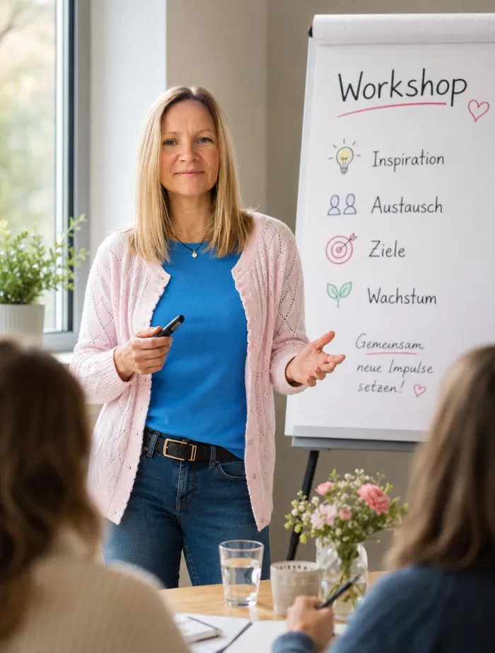 Claudia Gülden bei einem Workshop